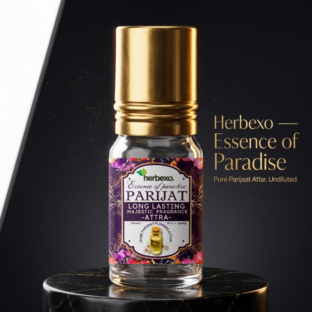 HERBEXO Attar Concentrated Perfume Oil, 6ml Roll-On Bottle, Alcohol-Free, Unisex - close-up detail (55)