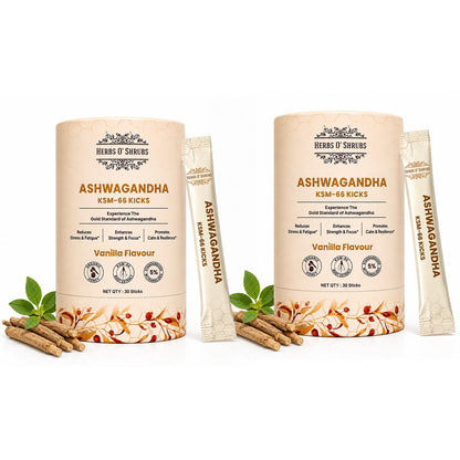 Herbs O' Shrubs KSM-66 Ashwagandha Honey Sticks, 400mg Root Extract with Organic Honey & Vanilla, Herbal Supplement (13)