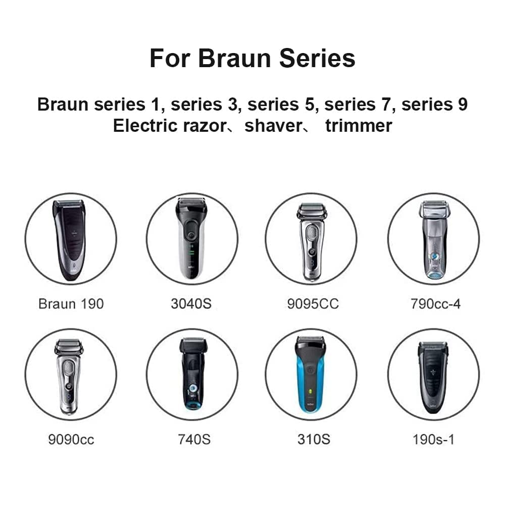 Hi-Lite Essentials Charger Adapter for Braun Electric Shaver, Compatible with Series 1 3 5 9, Wall Plug Charger - front view