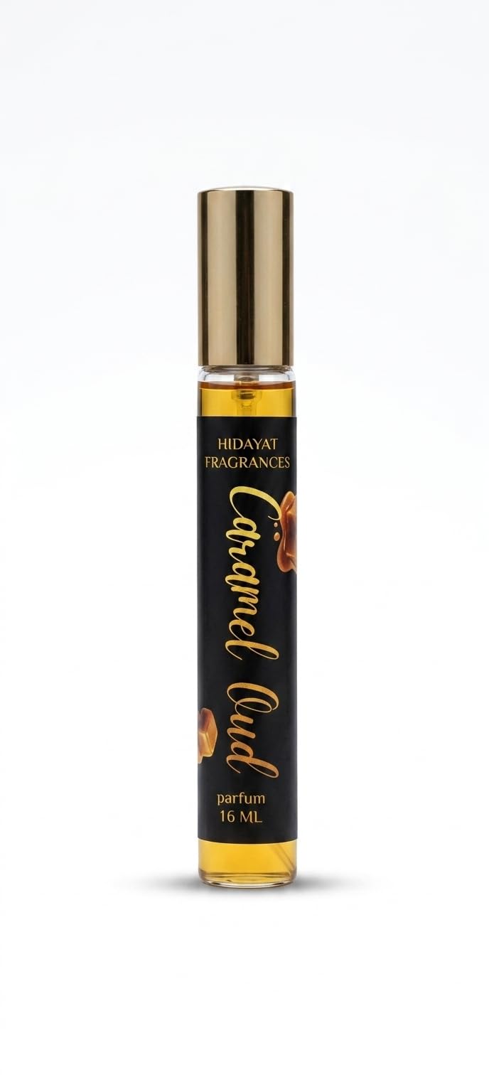 Hidayat Fragrances Caramel Oud Parfum, 16ml, Unisex, Long Lasting Eau de Parfum