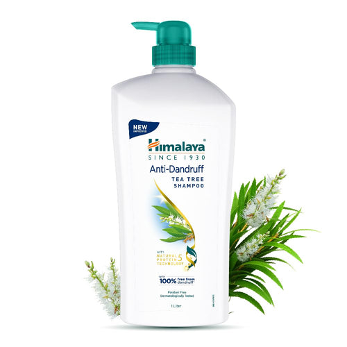 Himalaya Anti-Dandruff Shampoo with Tea Tree Oil and Aloe Vera, Herbal Scalp Shampoo
