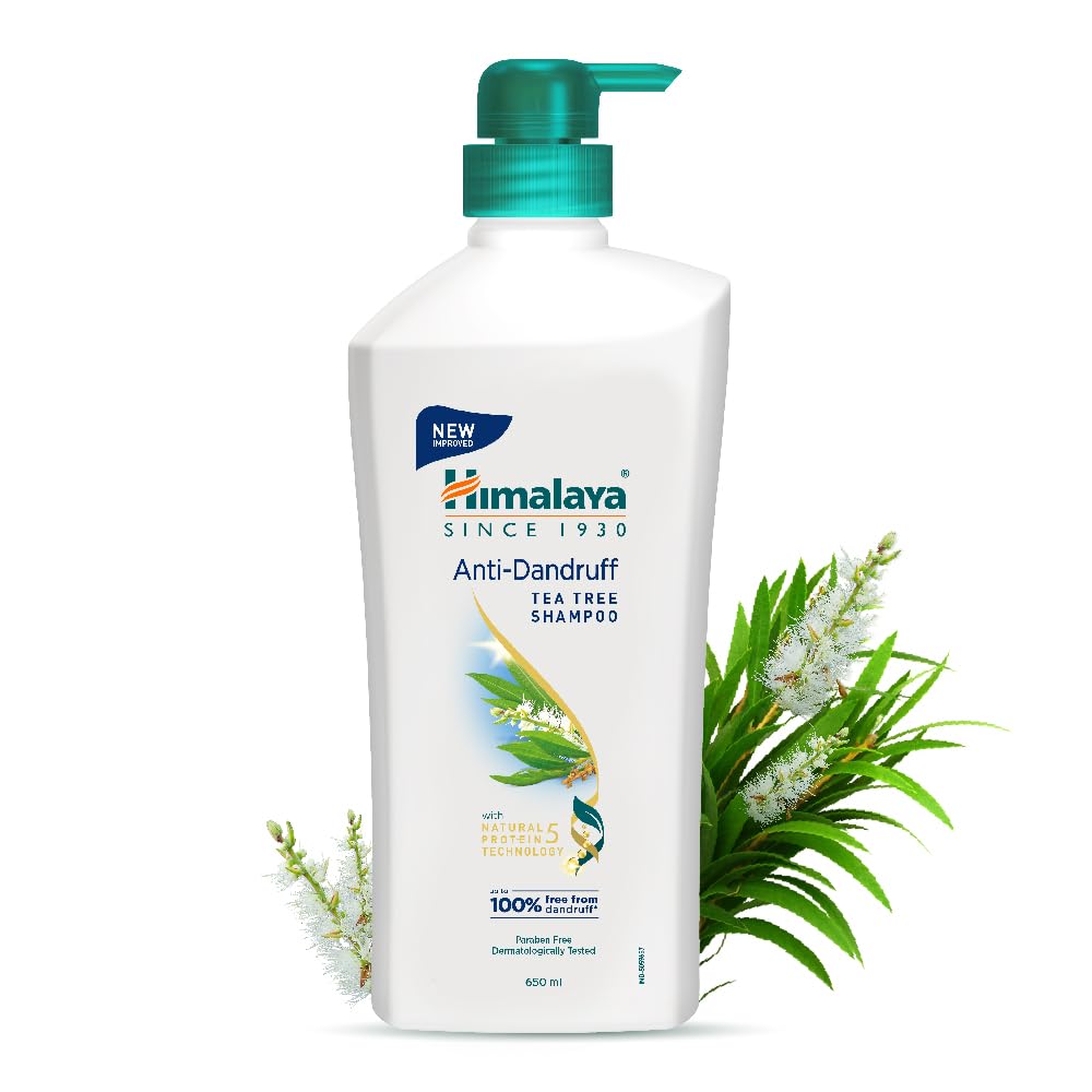 Himalaya Anti-Dandruff Shampoo with Tea Tree Oil and Aloe Vera, Herbal Scalp Shampoo (25)