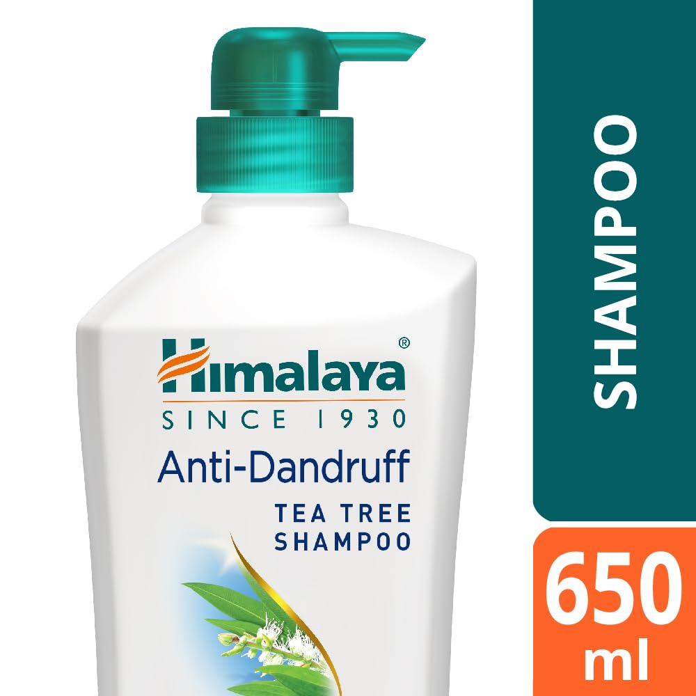 Himalaya Anti-Dandruff Shampoo with Tea Tree Oil and Aloe Vera, Herbal Scalp Shampoo - front view (26)