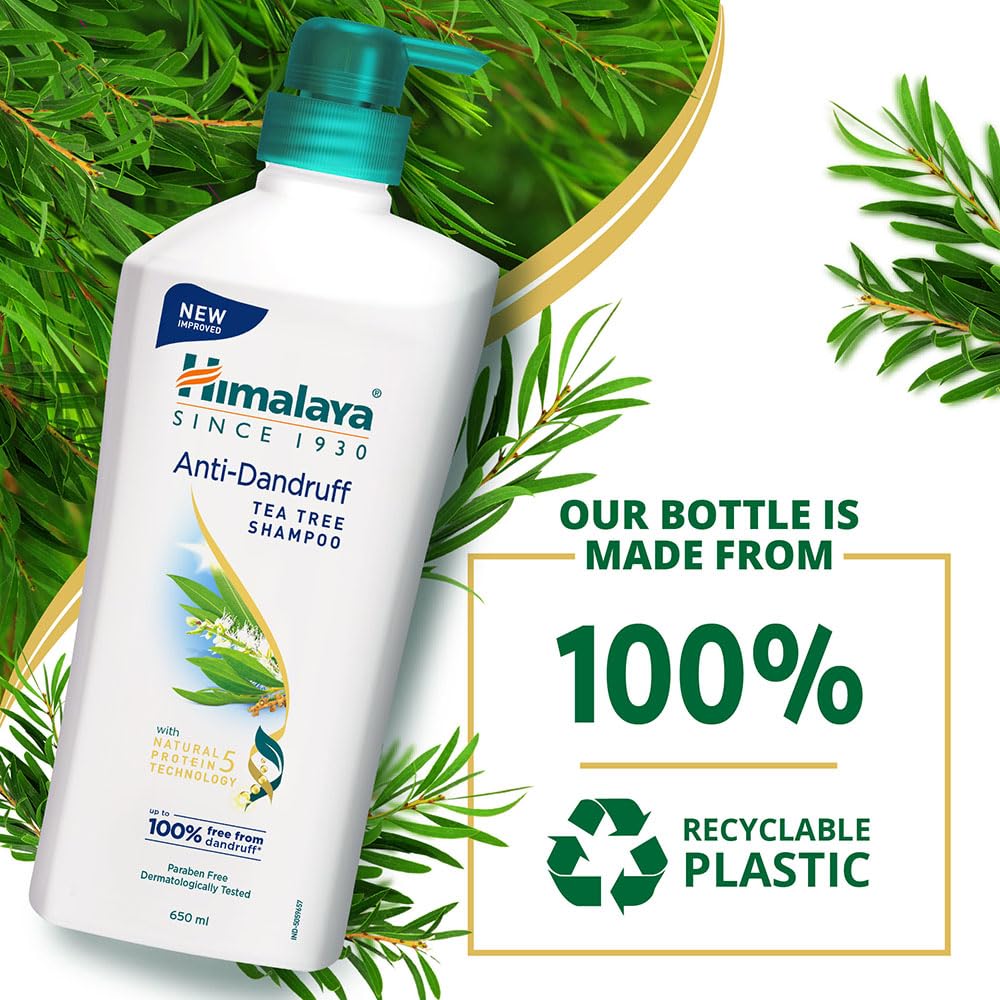 Himalaya Anti-Dandruff Shampoo with Tea Tree Oil and Aloe Vera, Herbal Scalp Shampoo - ingredients panel (27)