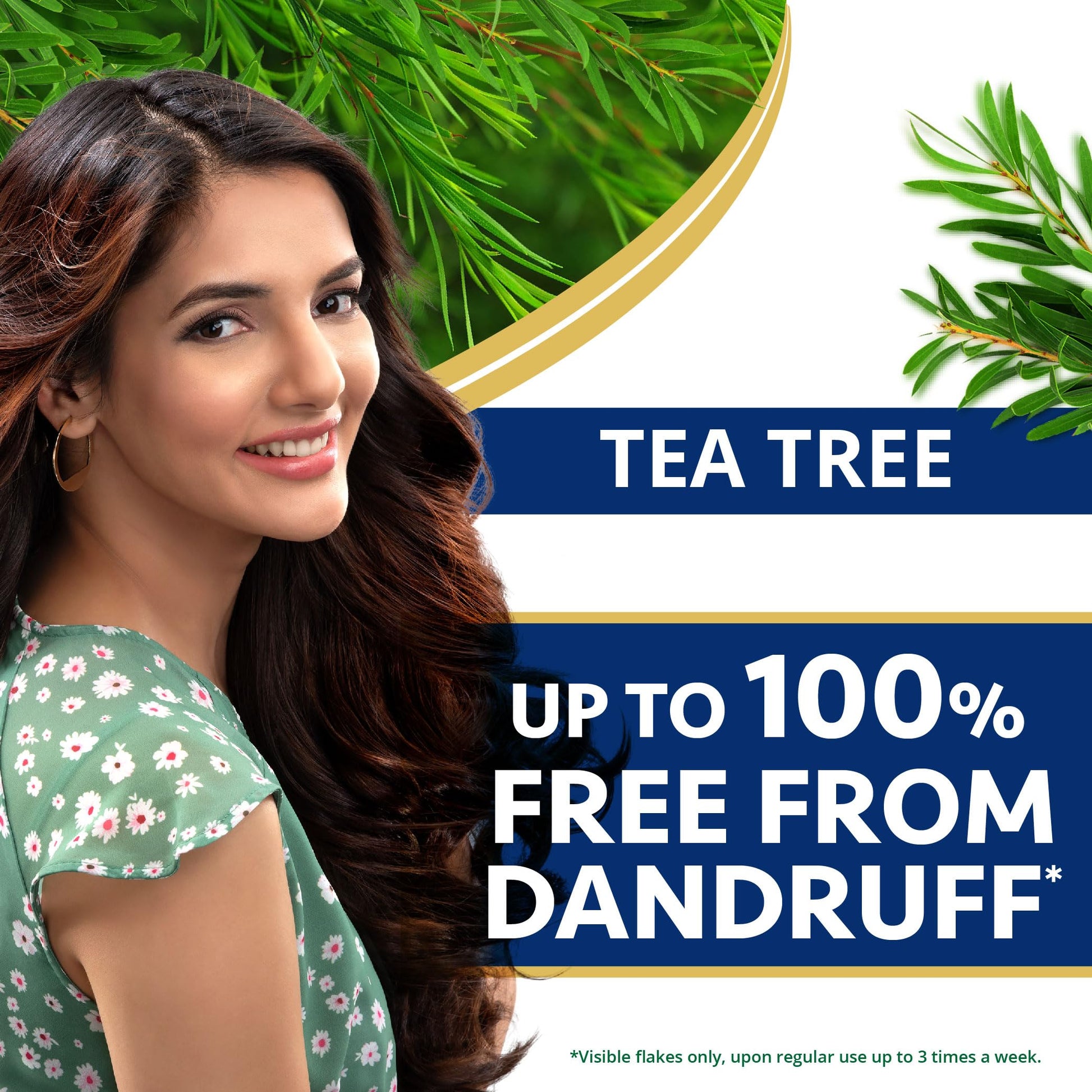 Himalaya Anti-Dandruff Shampoo with Tea Tree Oil and Aloe Vera, Herbal Scalp Shampoo - back view