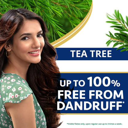 Himalaya Anti-Dandruff Shampoo with Tea Tree Oil and Aloe Vera, Herbal Scalp Shampoo - back view