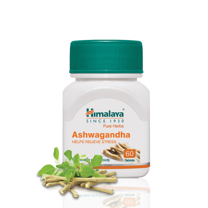 Himalaya Ashwagandha Root Extract Tablets, Herbal Supplement for Adults - close-up detail