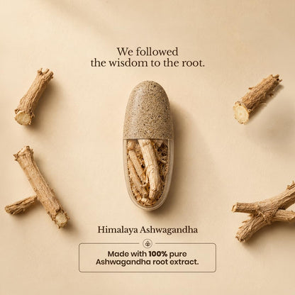 Himalaya Ashwagandha Root Extract Tablets, Herbal Supplement for Adults - front view