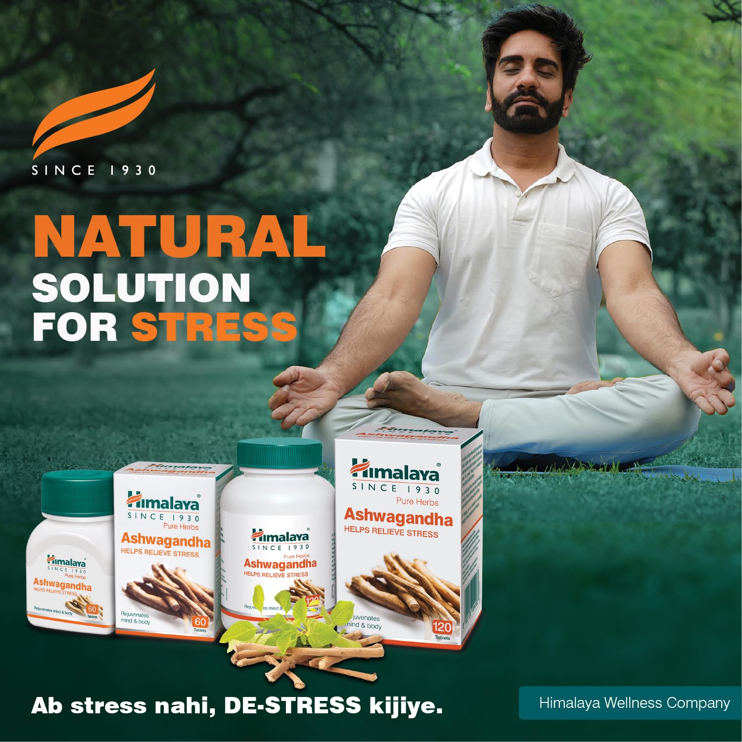 Himalaya Ashwagandha Root Extract Tablets, Herbal Supplement for Adults - in use
