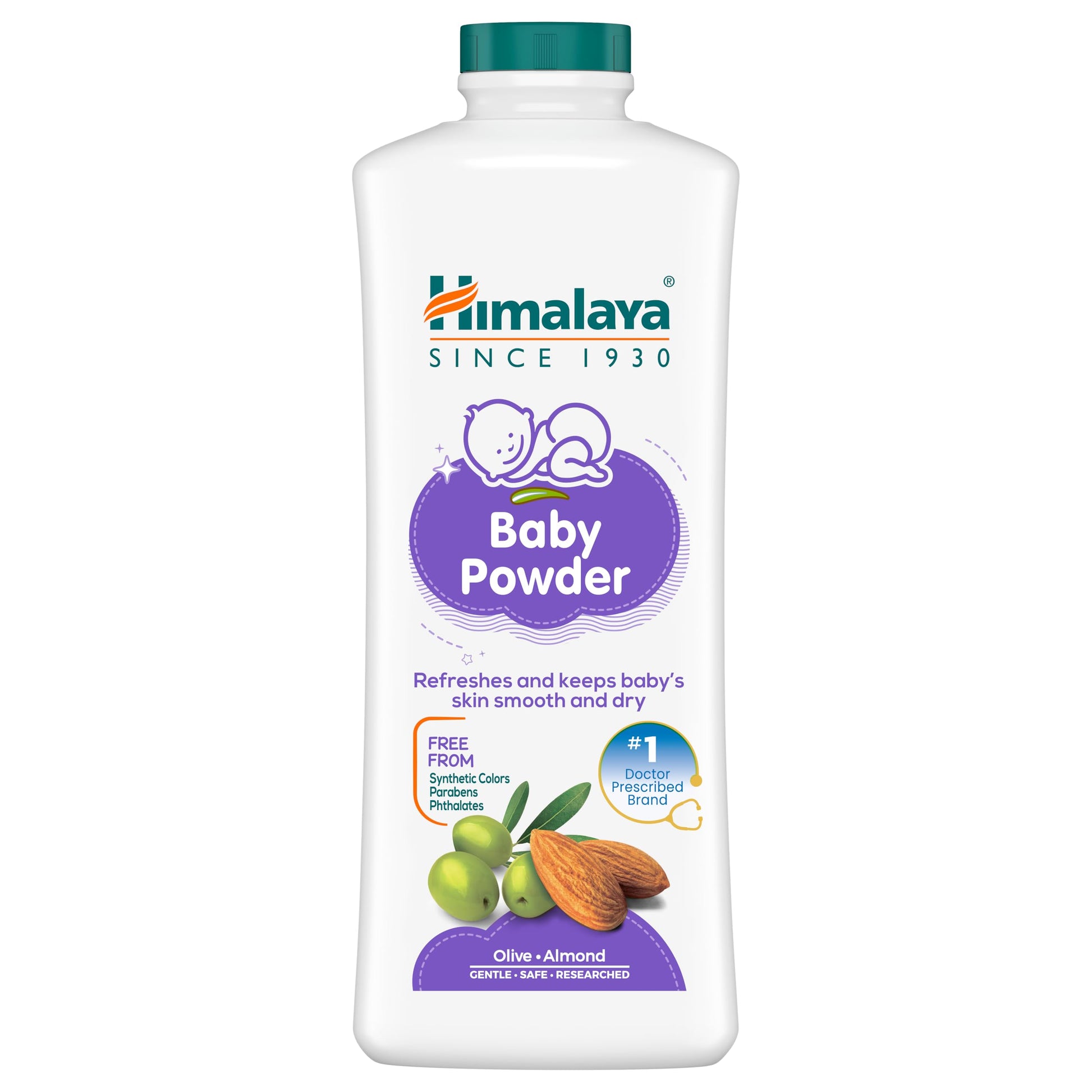 Himalaya Baby Powder with Olive Oil and Yashada Bhasma, Baby Care Powder (10)