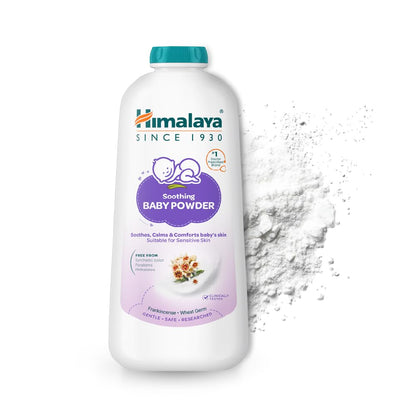Himalaya Baby Powder with Olive Oil and Yashada Bhasma, Baby Care Powder - front view (33)