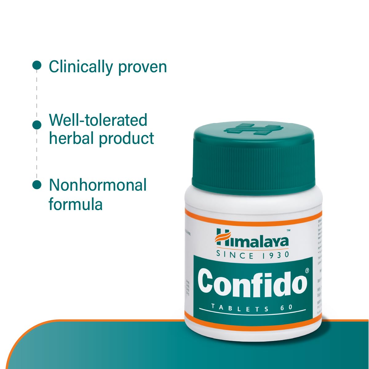 Himalaya Confido Herbal Supplement Tablets, 60 Count - label detail