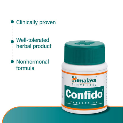 Himalaya Confido Herbal Supplement Tablets, 60 Count - label detail