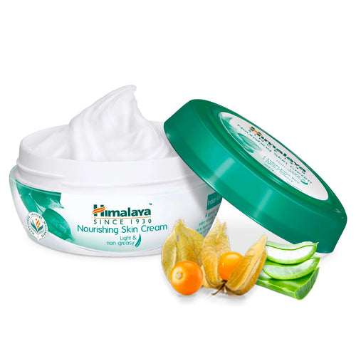 Himalaya Nourishing Skin Cream for Face, 200ml, Light Non-Greasy with Winter Cherry and Aloe Vera, Daily Moisturizer