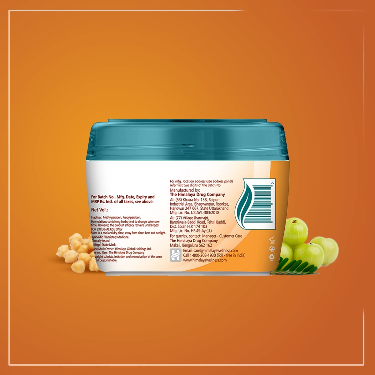 Himalaya Protein Hair Cream with Chickpea and Amla, 100g, Non-Sticky Conditioner for Men and Women - close-up detail