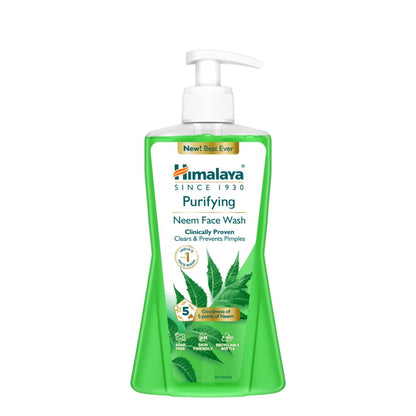 Himalaya Purifying Neem Face Wash, 400ml, Soap-Free, for Oily and Acne-Prone Skin