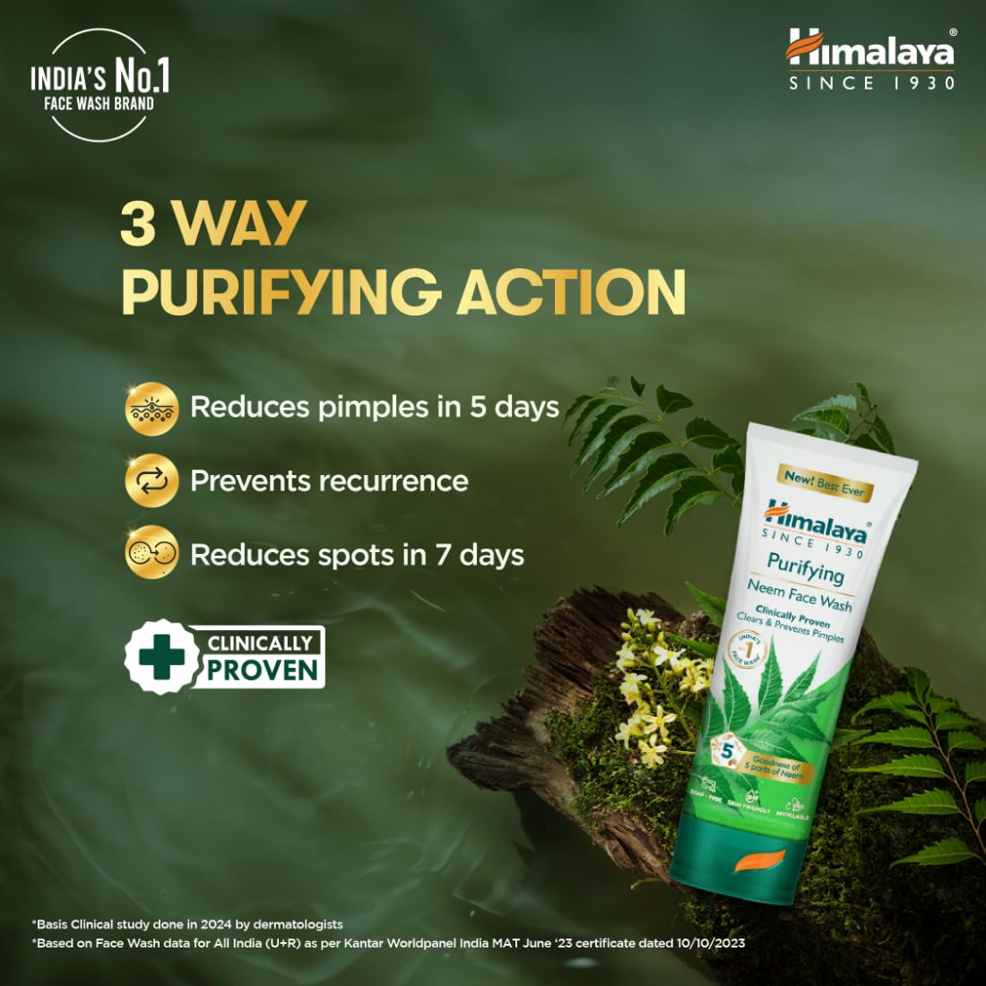 Himalaya Purifying Neem Face Wash, 400ml, Soap-Free, for Oily and Acne-Prone Skin - packaging