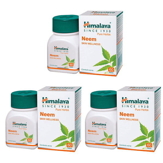 Himalaya Wellness Neem Herbal Supplement - 60 Tablets (Pack of 3)