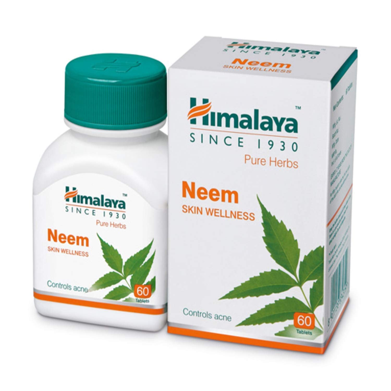 Himalaya Wellness Neem Herbal Supplement - 60 Tablets (Pack of 3) - front view
