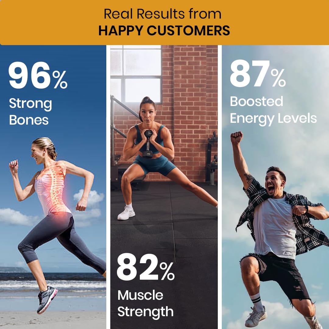 Himalayan Organics Calcium Magnesium Zinc Supplement with Vitamins D3, B12, K2, Vegetarian Tablets - in use