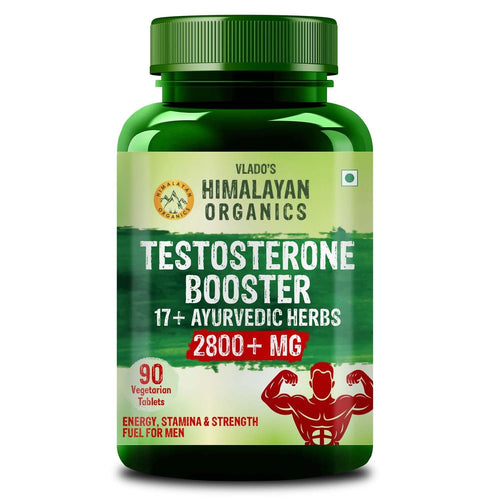 HIMALAYAN ORGANICS Vlado's Men's Supplement, 90 Veg Tablets, 2800mg+ with Ashwagandha, Shilajit, Kaunch Beej