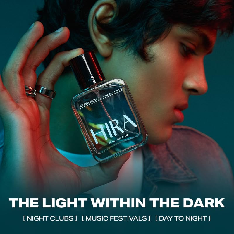 HIRA After Hours Eau de Parfum for Men, 50ml, Citrus Jasmin Woody Notes, HIRA-AH-50 - front view