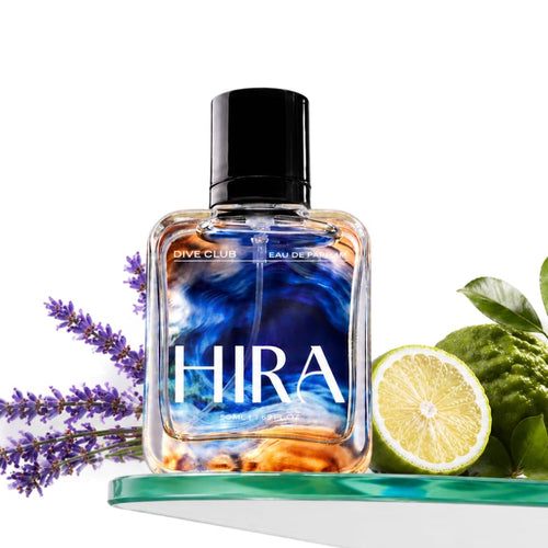HIRA Dive Club Eau De Parfum for Men, 50ml, Fresh Woody Musky Spicy Fragrance