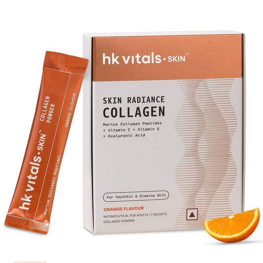 HK Vitals Collagen Powder Supplement, Marine Collagen with Vitamin C, E, Biotin and Hyaluronic Acid, Unisex Nutritional Suppl