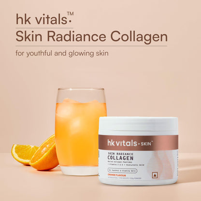 HK Vitals Collagen Powder Supplement, Marine Collagen with Vitamin C, E, Biotin and Hyaluronic Acid, Unisex Nutritional Suppl