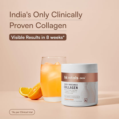 HK Vitals Collagen Powder Supplement, Marine Collagen with Vitamin C, E, Biotin and Hyaluronic Acid, Unisex Nutritional Suppl