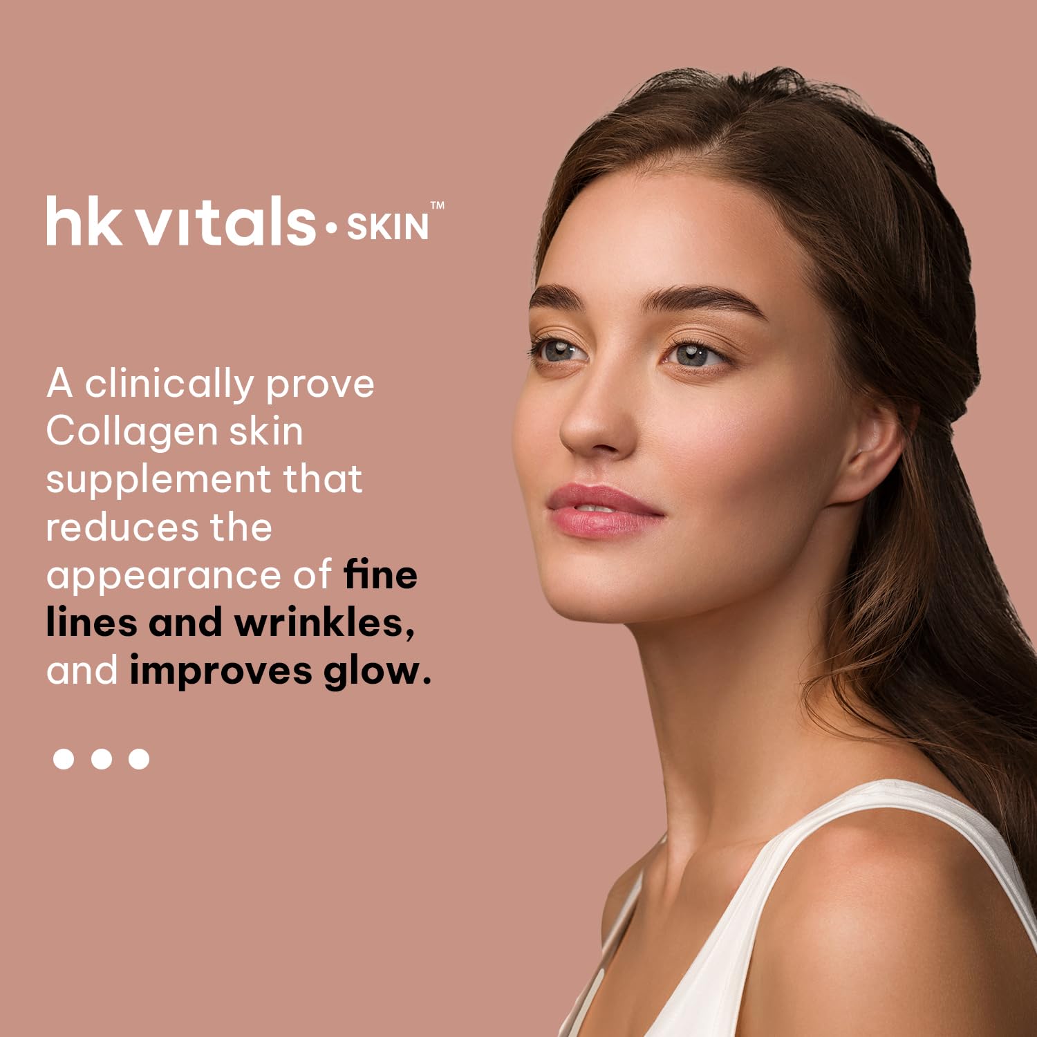 HK Vitals Collagen Powder Supplement, Marine Collagen with Vitamin C, E, Biotin and Hyaluronic Acid, Unisex Nutritional Suppl