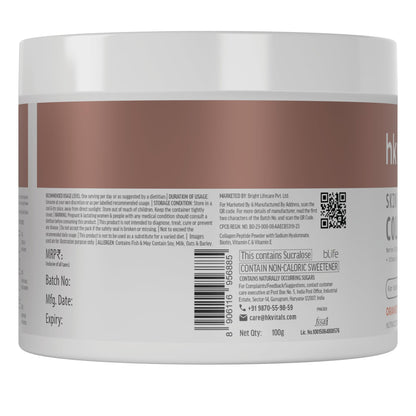 HK Vitals Collagen Powder Supplement, Marine Collagen with Vitamin C, E, Biotin and Hyaluronic Acid, Unisex Nutritional Suppl