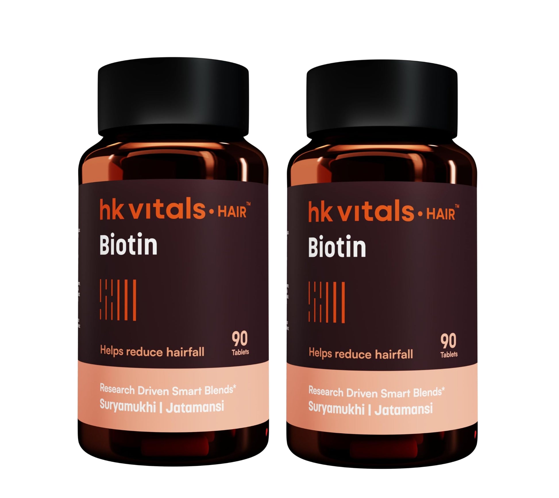 HK Vitals Hair Vitamins for Women, Vitamin B7 Biotin Tablets with Ashwagandha Tulsi Amla, Adult Dietary Supplement (14)