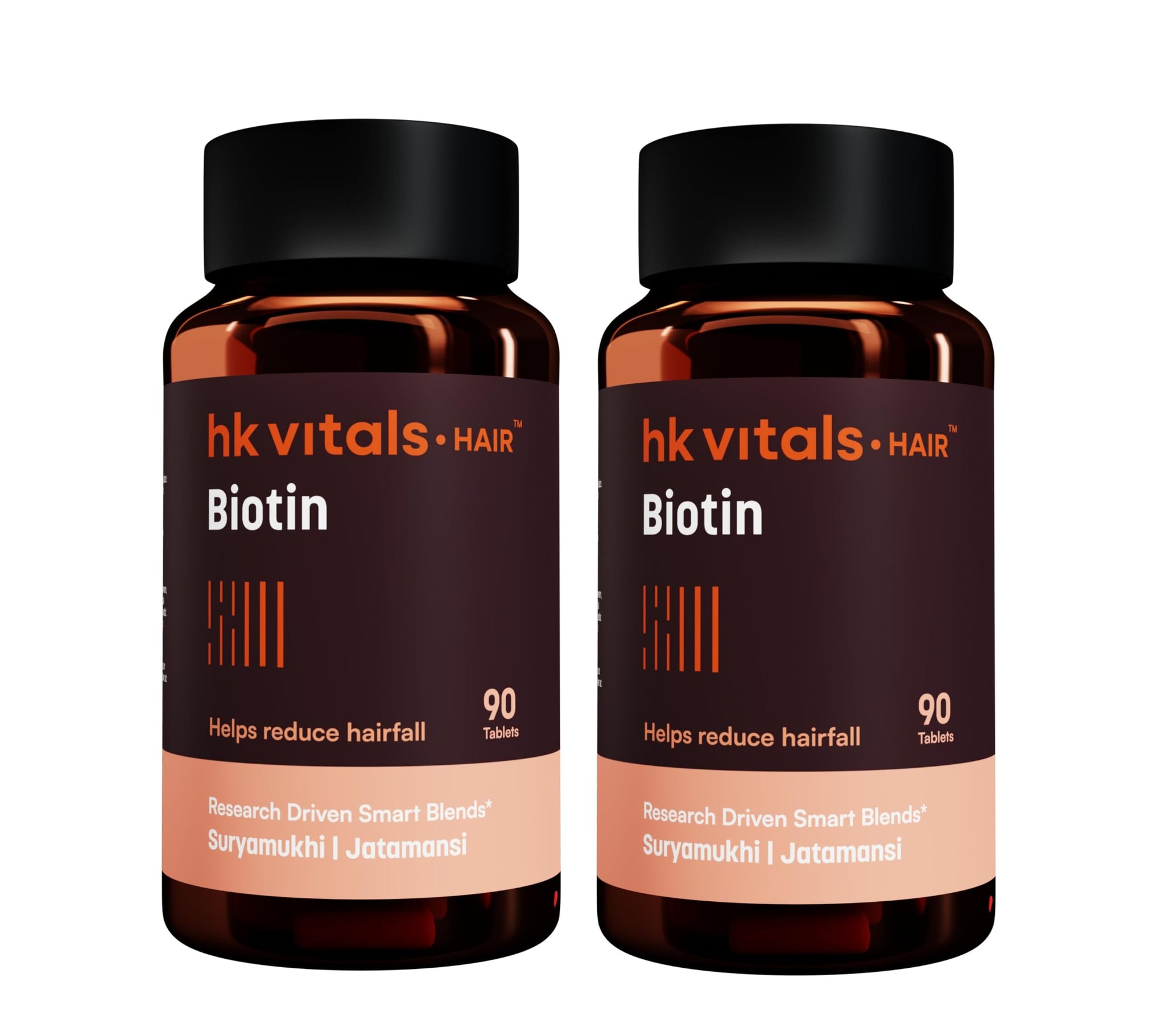 HK Vitals Hair Vitamins for Women, Vitamin B7 Biotin Tablets with Ashwagandha Tulsi Amla, Adult Dietary Supplement (14)