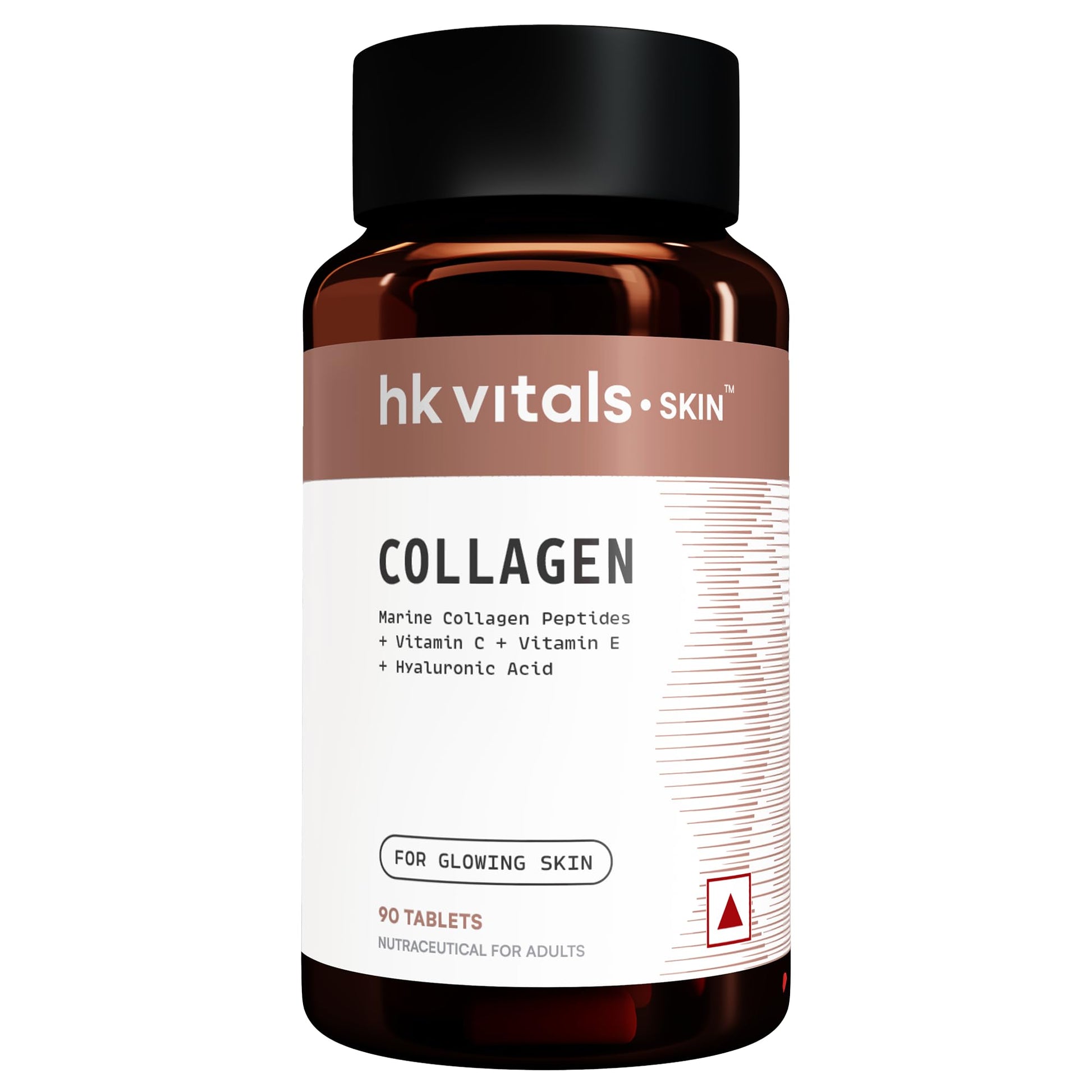 HK Vitals Marine Collagen Peptides, 90 Tablets, Unflavoured, Adult Nutritional Supplement