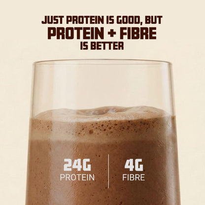 Horlicks Protein Powder 1 Kg Pack| 24g Protein | 4g Fibre|Chocolate Flavour |28 Daily Use Sachets | Fermented Yeast Isolate |