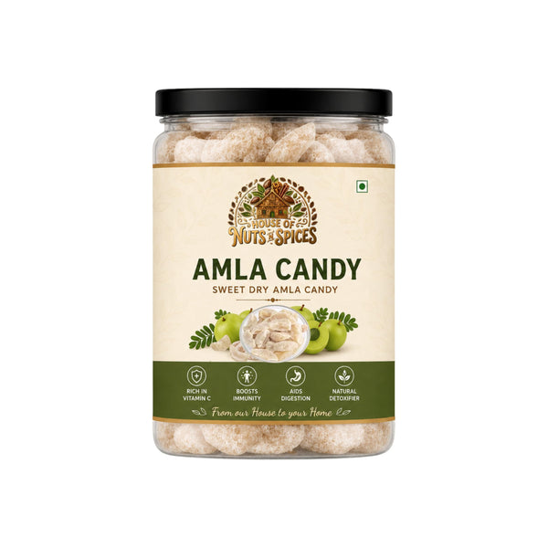House of Nuts and Spices Sweet Amla Candy, Indian Gooseberry Candy, Traditional Snack