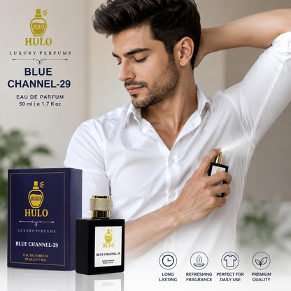 Hulo Eau de Parfum 50ml Unisex Fragrance Spray for Daily Wear - back view