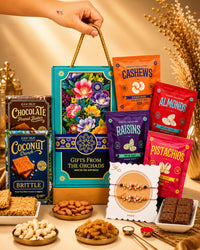DRY FRUIT GIFT PACK WITH 2 RAKHI