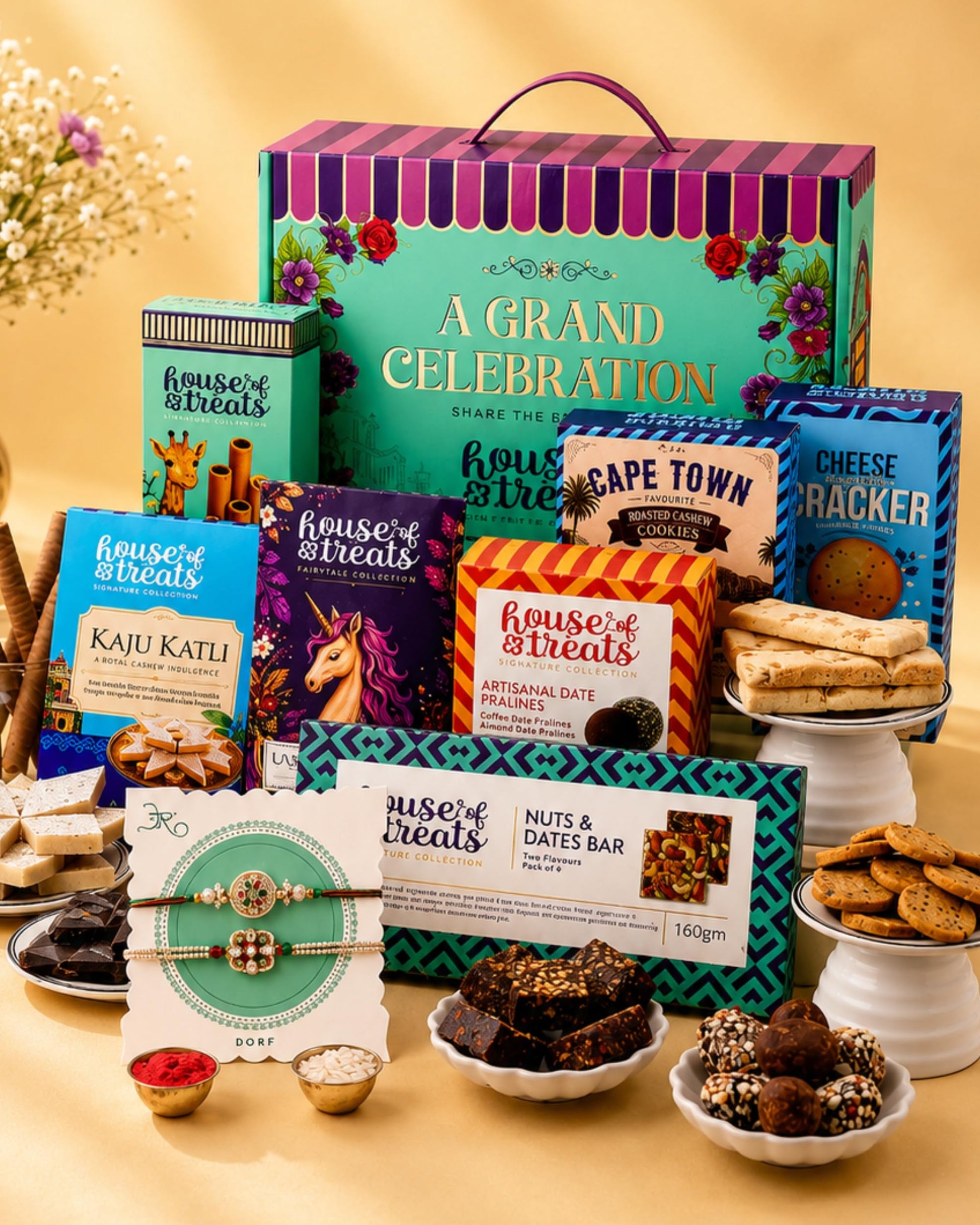 Hyperfoods® Rakhi Hamper For Brother RawFruit Gifts From The Orchards Dry fruit 120 Grams(Cashews, Almonds, Pista, Raisins 30