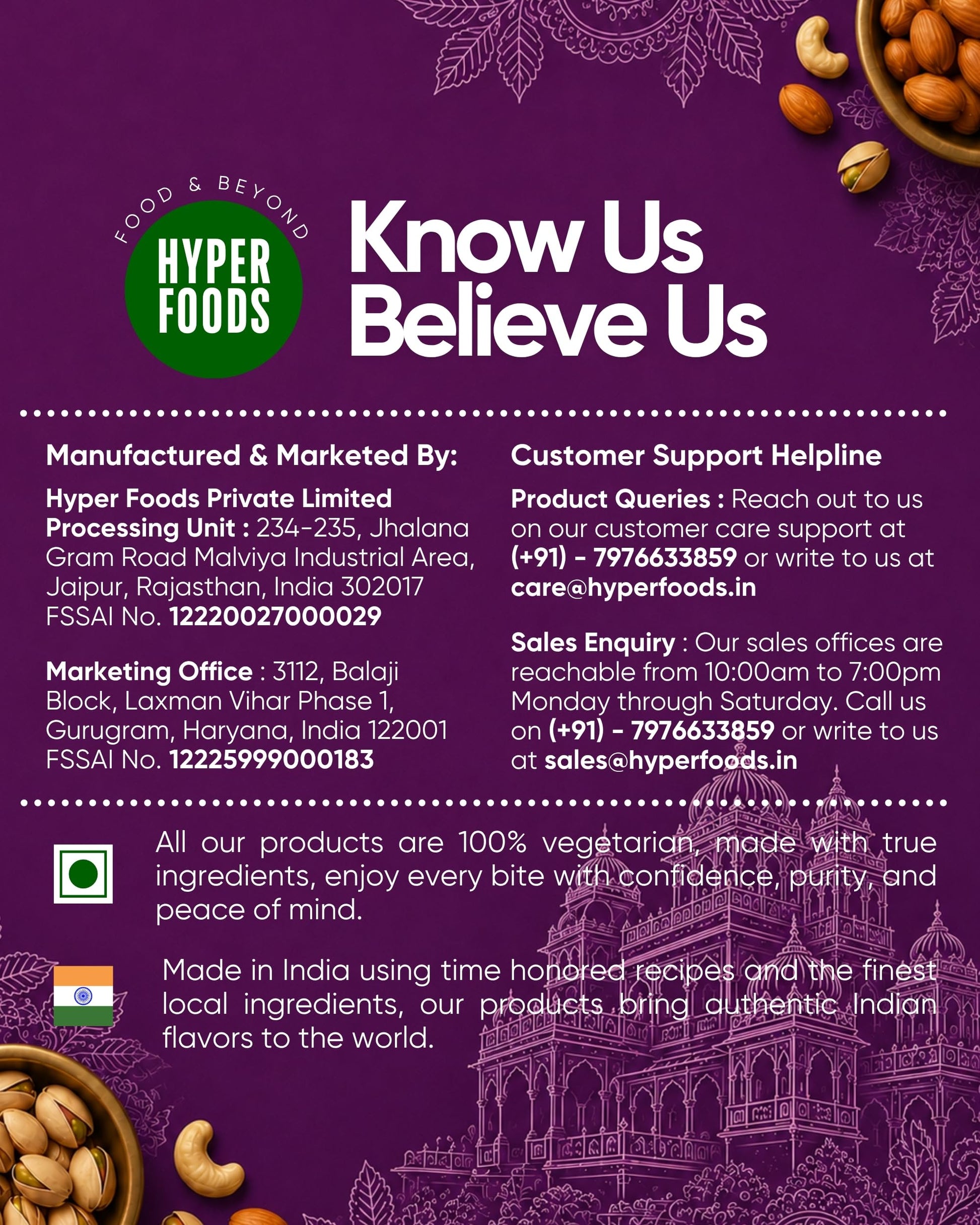 Hyperfoods® Rakhi Hamper For Brother RawFruit Gifts From The Orchards Dry fruit 120 Grams(Cashews, Almonds, Pista, Raisins 30