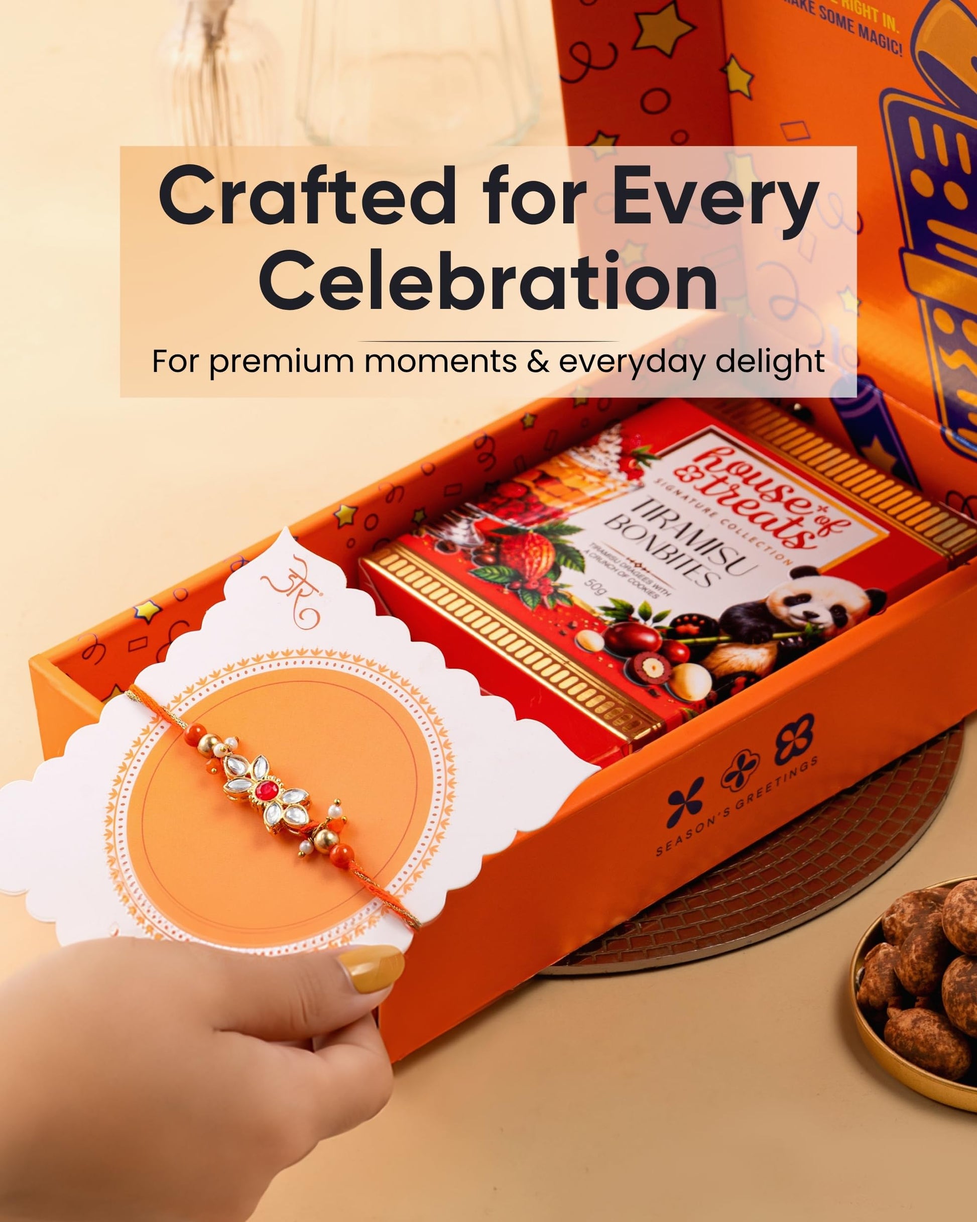 Hyperfoods® Rakhi Hamper For Brother RawFruit Gifts From The Orchards Dry fruit 120 Grams(Cashews, Almonds, Pista, Raisins 30