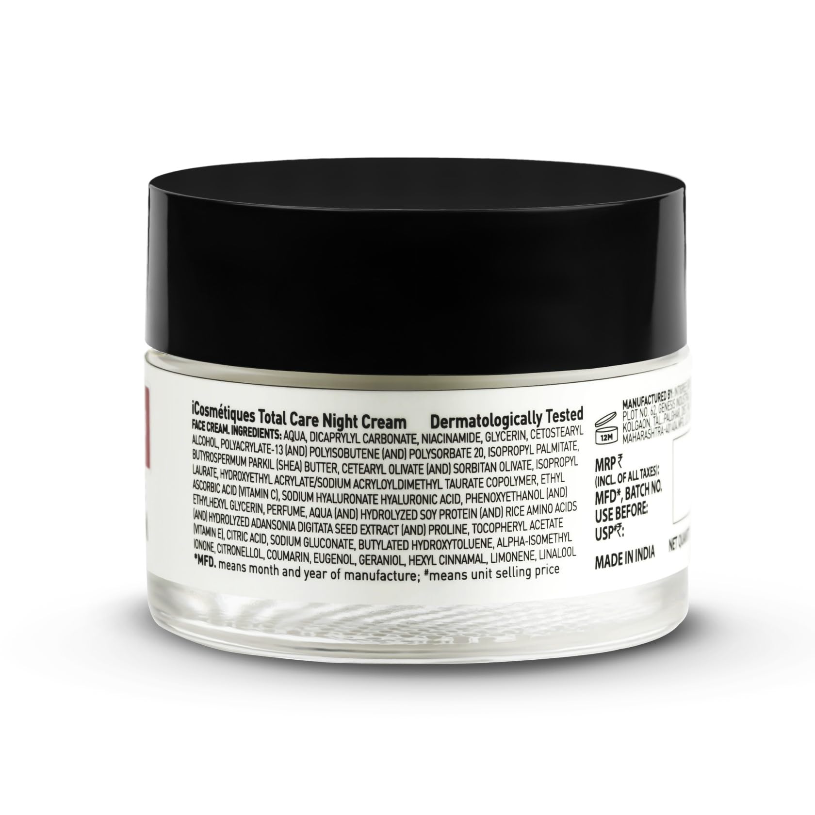 iCosmetiques Day Cream |Vitamins B3, C, E |Shea Butter & Glycerin |SPF Protection with 4 Sunscreens for Glowing Skin |Mineral