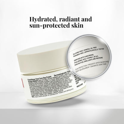 iCosmetiques Day Cream |Vitamins B3, C, E |Shea Butter & Glycerin |SPF Protection with 4 Sunscreens for Glowing Skin |Mineral