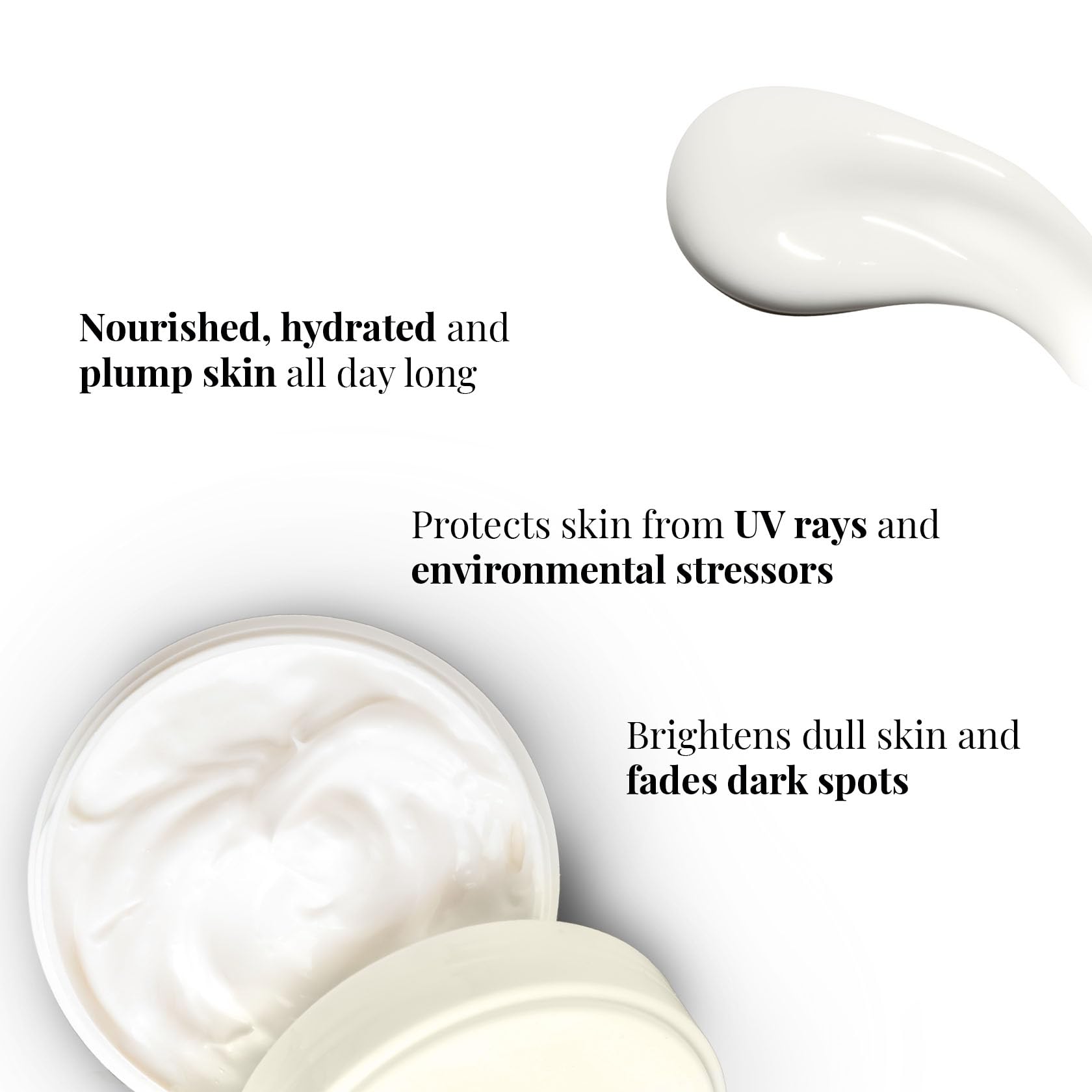 iCosmetiques Day Cream |Vitamins B3, C, E |Shea Butter & Glycerin |SPF Protection with 4 Sunscreens for Glowing Skin |Mineral