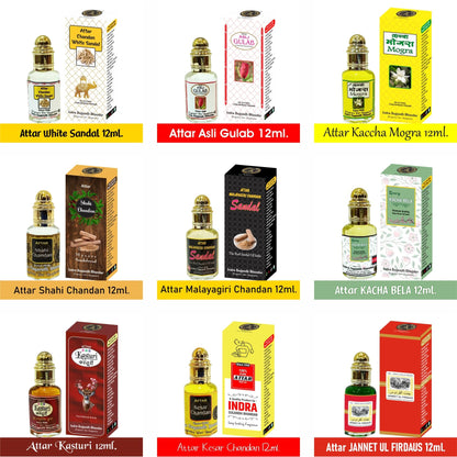 Indra Sugandh Bhandar Bulgarian Rose Attar Roll-On, 12ml, Alcohol-Free Unisex Perfume Oil - close-up detail