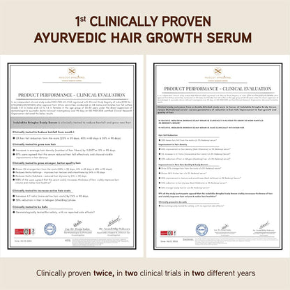 Indulekha Bringha Scalp Serum, 30ml, Ayurvedic Hair, 30g, Hair Regrowth Treatments - close-up detail