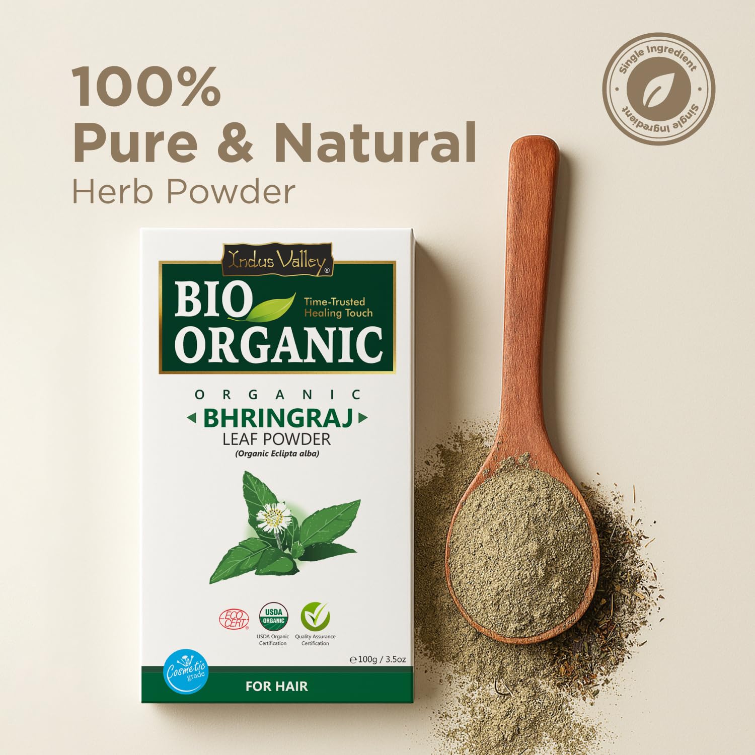 INDUS VALLEY Amla Powder, Organic Indian Gooseberry Powder, Natural Herbal Powder - packaging (13)