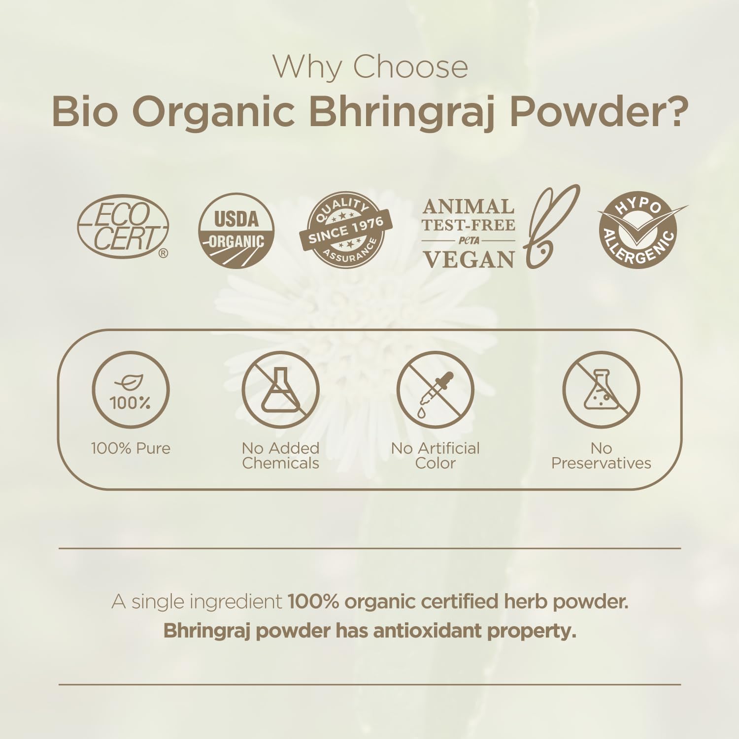 INDUS VALLEY Amla Powder, Organic Indian Gooseberry Powder, Natural Herbal Powder - ingredients panel (15)