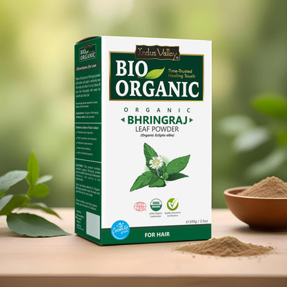 INDUS VALLEY Amla Powder, Organic Indian Gooseberry Powder, Natural Herbal Powder - close-up detail (16)